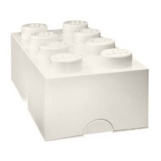 Lego Storage Block 8 White