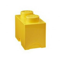 Lego Storage Block 2 Yellow