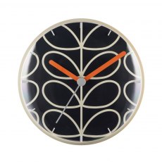 Orla Kiely Wall Clock Dark Grey