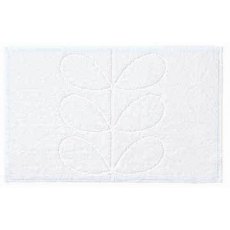 Bathmat Stem Jacquard White