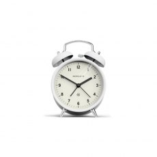 The Charlie Bell Alarm Clock Pebble White