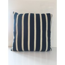 Cushion Alderley Blue With White