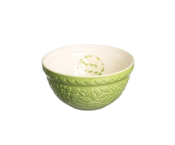 In The Forest Green Embossed Mixing Bowl 21cm