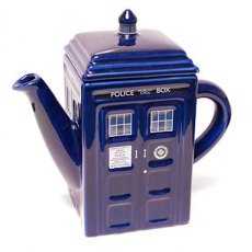 Who Home Teapot Tardis Blue