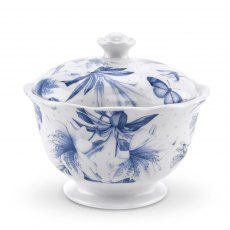 Botanic Blue Covered Sugar Bowl