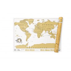 World Scratch Map Extra Large
