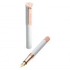 Ted Baker Baker White Quartz Fountain Pen