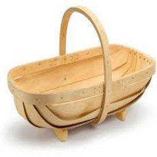 Burgon & Ball Natural Wooden Trug Large