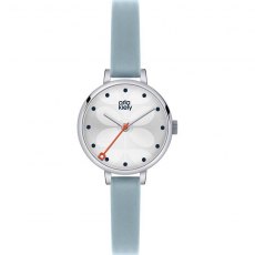 Orla Kiely Ivy Sky Blue Leather Strap Watch