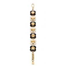 Orla Kiely Daisy Chain Gold Plated Bracelet Black