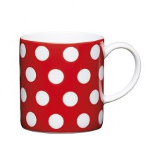 Espresso Cup  Red Polka Dot