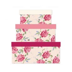 Emma Bridgewater  Rose & Bee Stripe Box Small