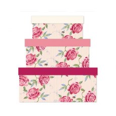 Emma Bridgewater  Rose & Bee Stripe Box Large