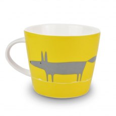 Charcoal & Yellow Mug Mr Fox