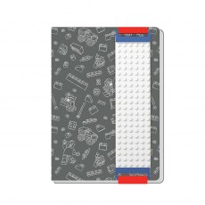 Lego Journal With Building Band-Grey