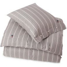 Lexington Authentic Herringbone Stripe Duvet Gray