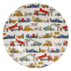 Builders At Work Melamine Plate