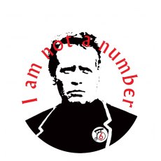 The Prisoner Round Car Sticker - I am Not a Number