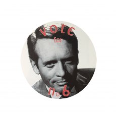 The Prisoner Round Car Sticker - Vote For No6