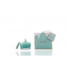 Art Deco Candle Blue