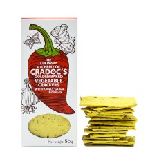 Cradoc's Vegetable Crackers Chilli, Ginger & Garlic 80g