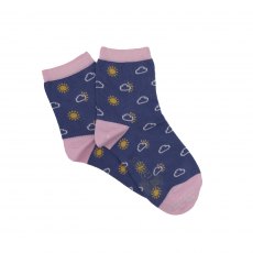 Welsh Weatherman Corgi Women's Socks Sun Size Small