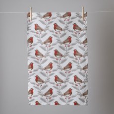 Robin & Holly Tea Towel