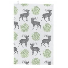 Thornback & Peel Stag & Mistletoe Tea Towel