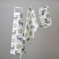 Stag & Mistletoe Double Oven Gloves