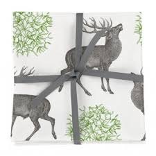 Thornback & Peel Stag & Mistletoe Napkins Set of 4