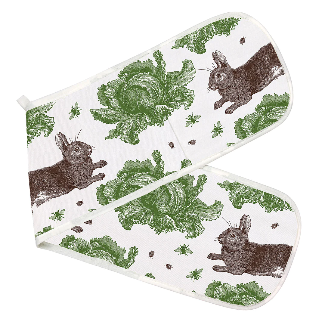 Thornback & Peel Classic Rabbit & Cabbage Double Oven Glove