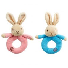 Peter & Flopsy Plush Ring Rattles