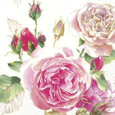 IHR Napkins Tea Rose White