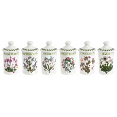 Botanic Garden Herb And Spice Jars Set Of 6