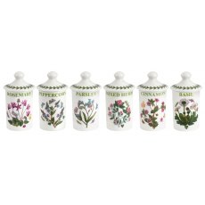 Botanic Garden Herb And Spice Jars Set Of 6