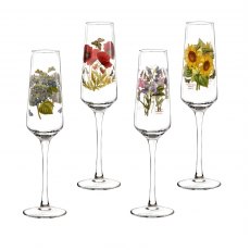 Botanic Garden Champagne Flutes Set 4