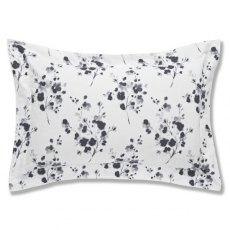 Turner Bianca Sprig Cotton Print Grey Pillowcases Oxford