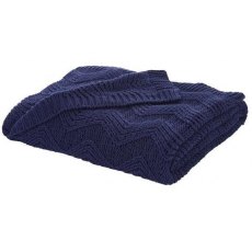 Turner Bianca Soft Knit Navy Throw