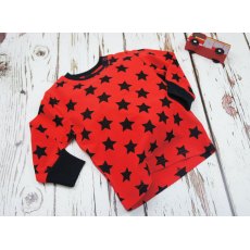 Red/Black Star T-Shirt 6-12m