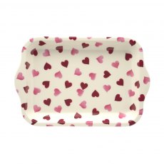 Emma Bridgewater Pink Hearts Sml Melamine Tray