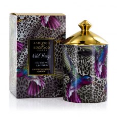 Ashleigh & Burwood Wild Things Humming Leopard/Black Raspberry Candle