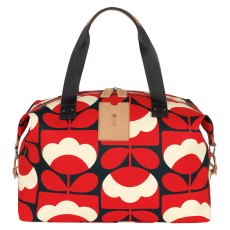 Orla Kiely Medium Zip Holdall Ruby