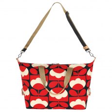 Orla Kiely Medium Zip Holdall Ruby