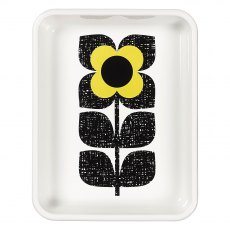 Orla Kiely Enamel Roaster Scribble Square Flower Primrose