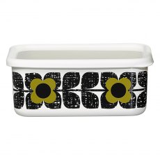 Orla Kiely Enamel Storage Container Lge Scribble Square