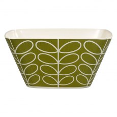 Orla Kiely Bamboo Salad Bowl Linear Stem Seagrass