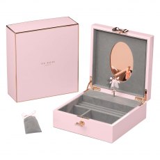 Ted Baker Lacquer Hero Pink Jewellery Box With Muscial