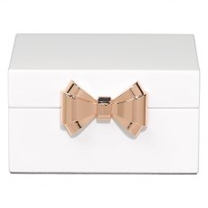 Ted Baker Lacquer Small White Jewellery Box