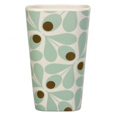 Orla Kiely Bamboo Tumbler Acorn Spot Duck Egg