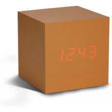 Cube Copper Click Clock
